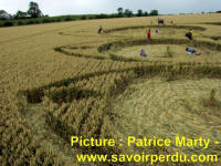 Avebury Stone Circle, Wiltshire crop circle, aerial photo 82